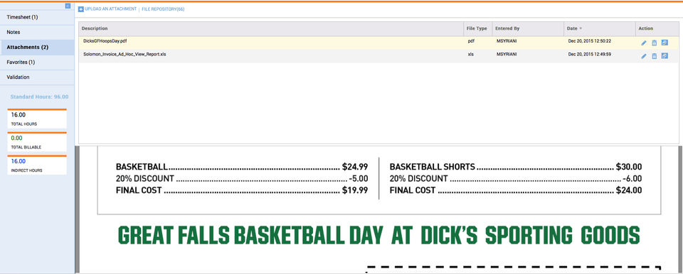 DATABASICS Expense screenshot 1