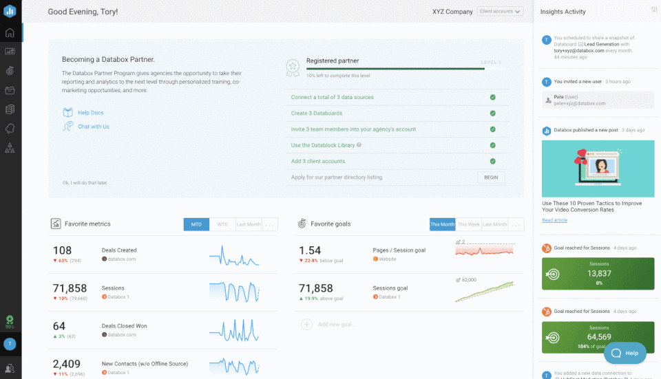 Databox screenshot