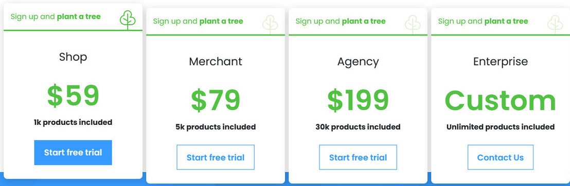 DataFeedWatch pricing 2