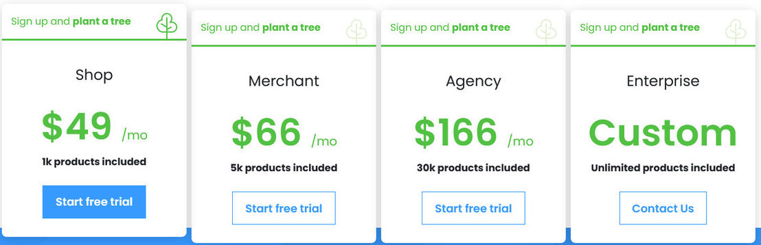 DataFeedWatch pricing 1