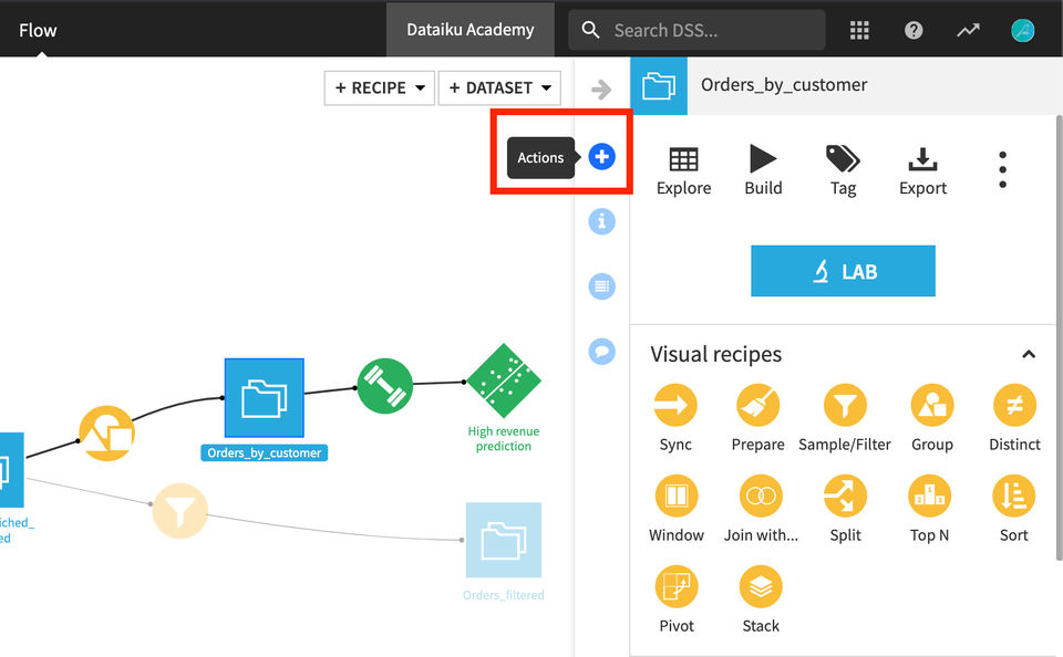Dataiku DSS screenshot 2