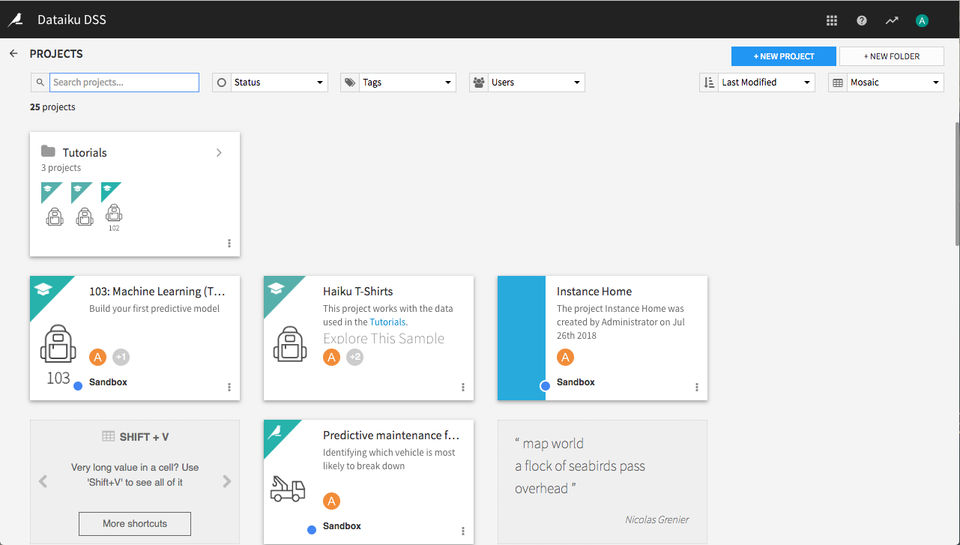 Dataiku DSS screenshot 3