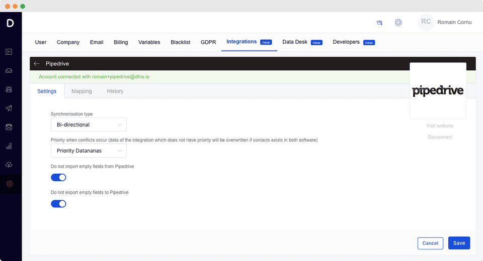 Datananas screenshot 2