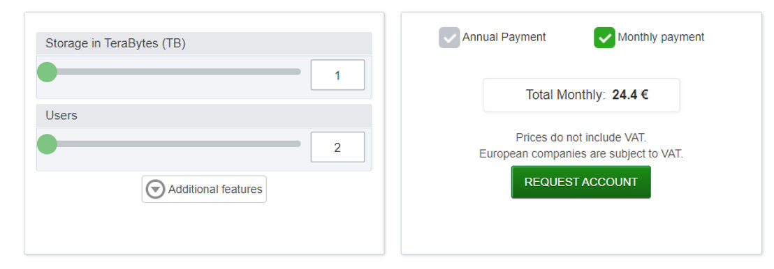 Dataprius pricing 1