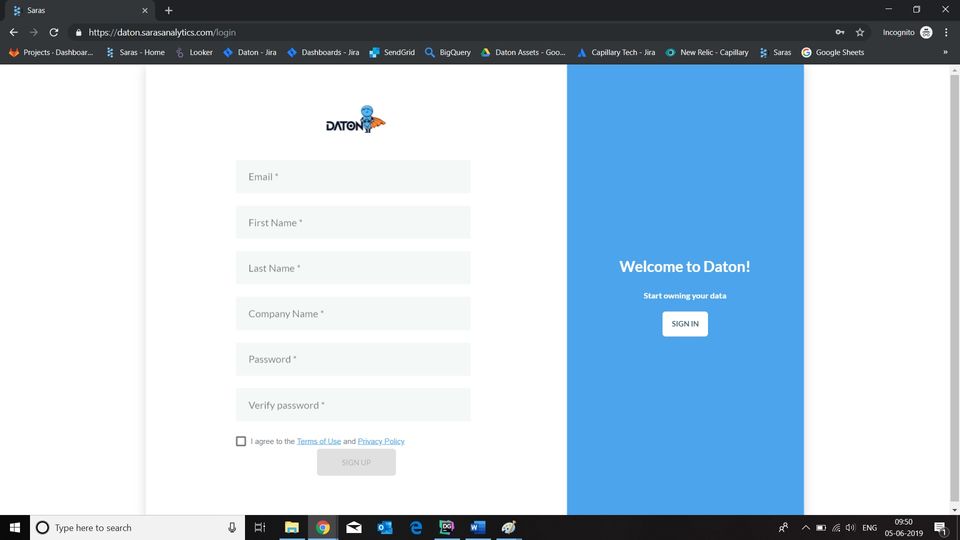 Daton screenshot 1