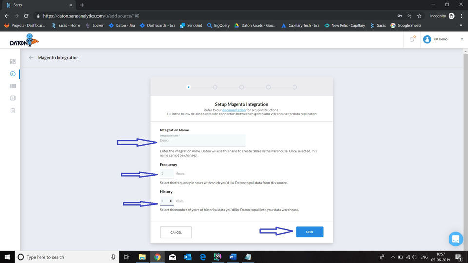 Daton screenshot 2