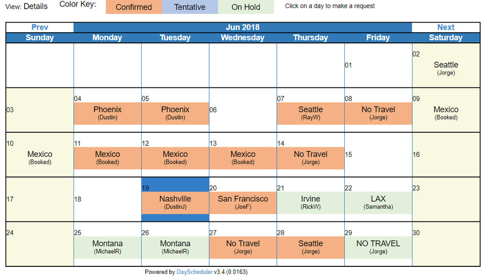 DayScheduler screenshot 2