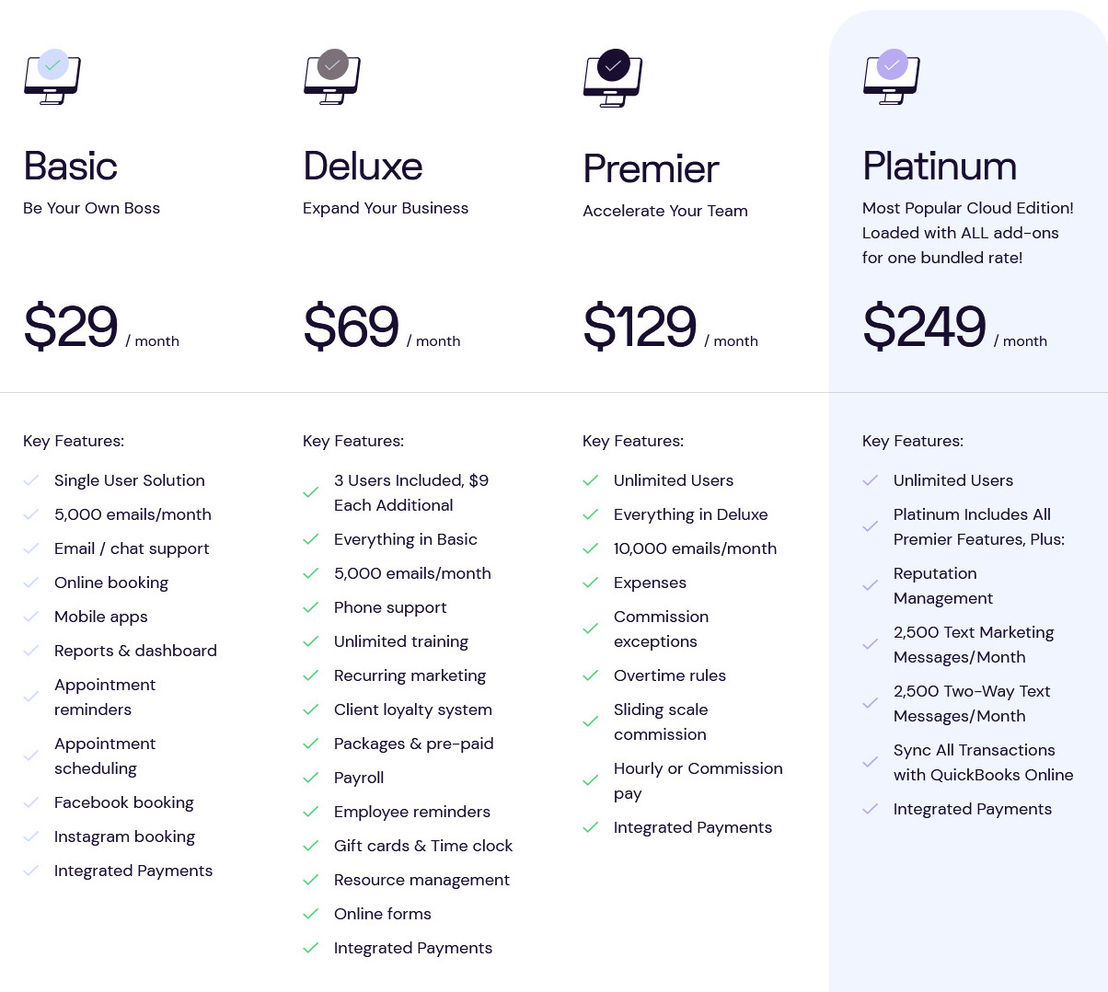 DaySmart Spa pricing 1