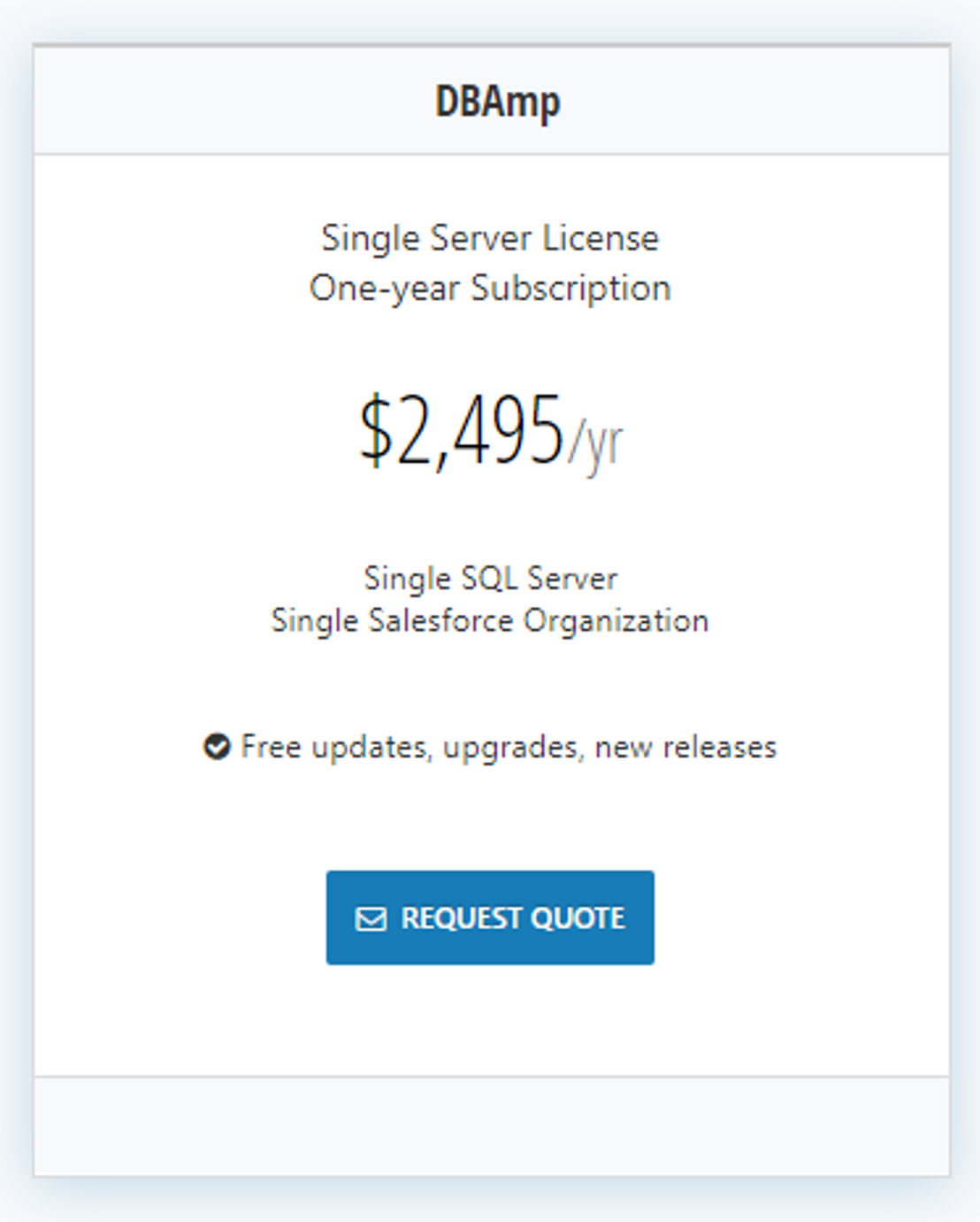 DBAmp pricing 1