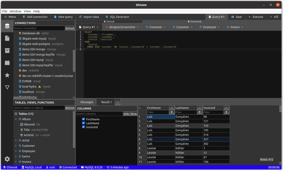 DbGate screenshot 4