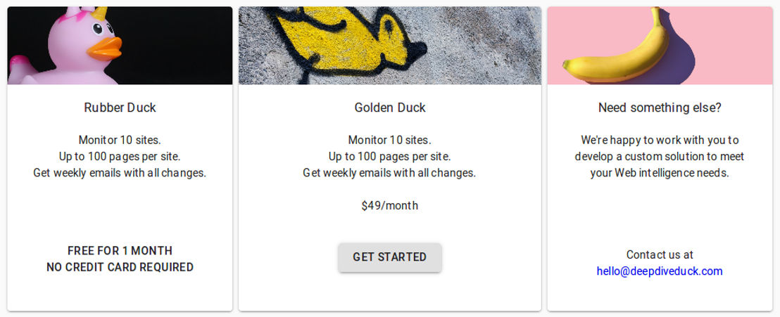 Deep Dive Duck pricing 1