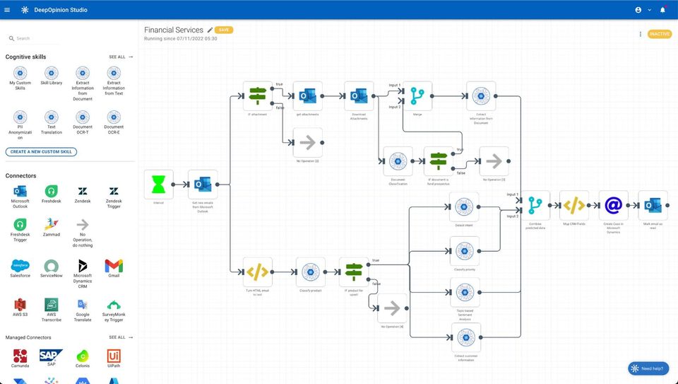 DeepOpinion Studio screenshot