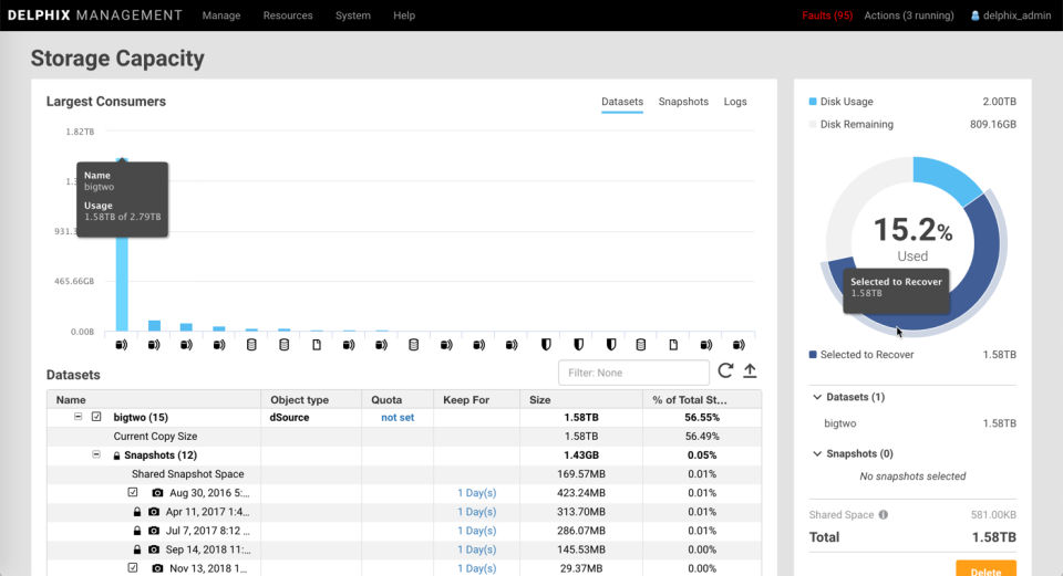 Delphix screenshot 3
