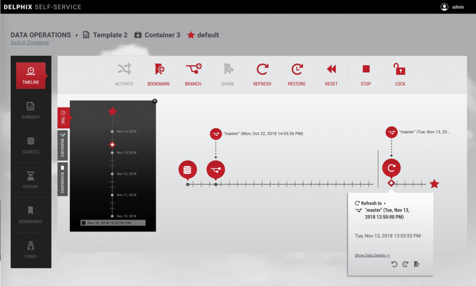 Delphix screenshot 2