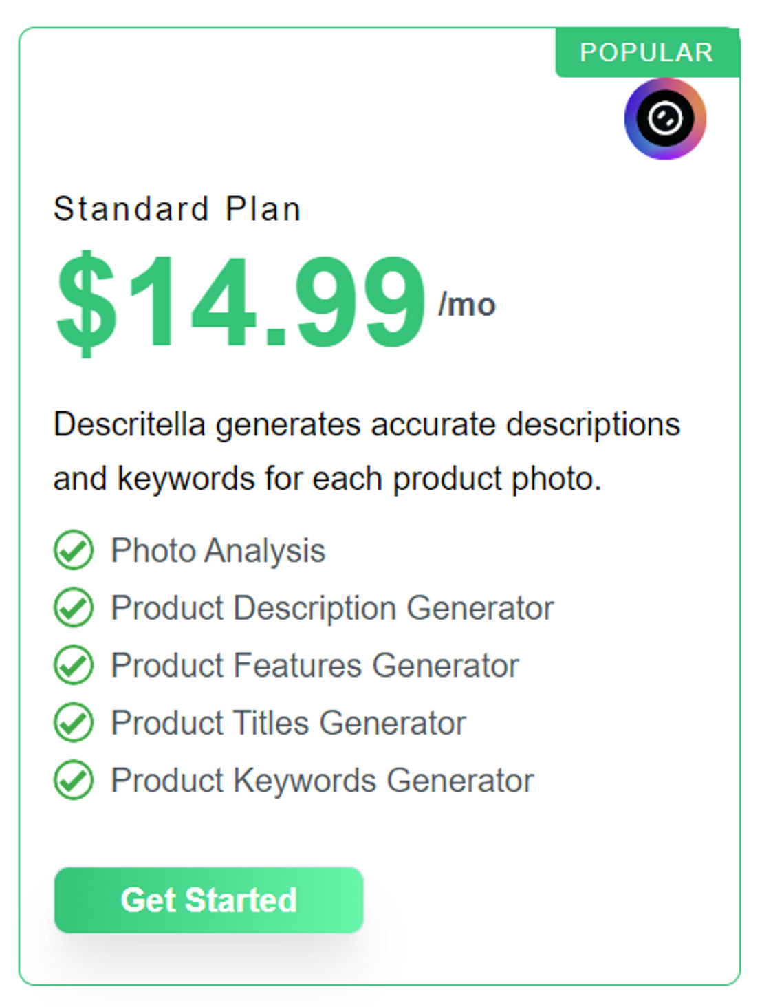 Descritella pricing 1