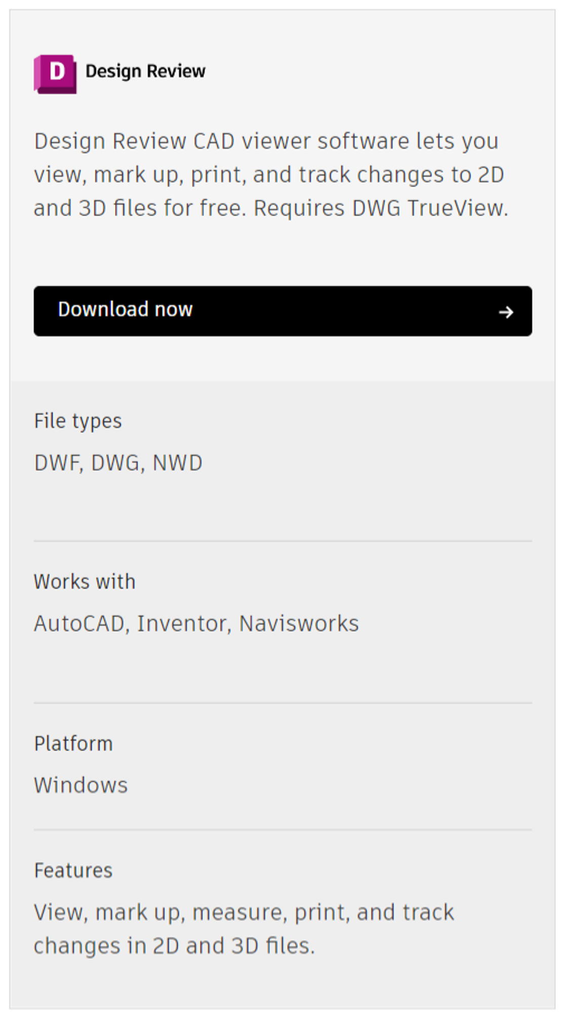 Autodesk Design Review pricing 1