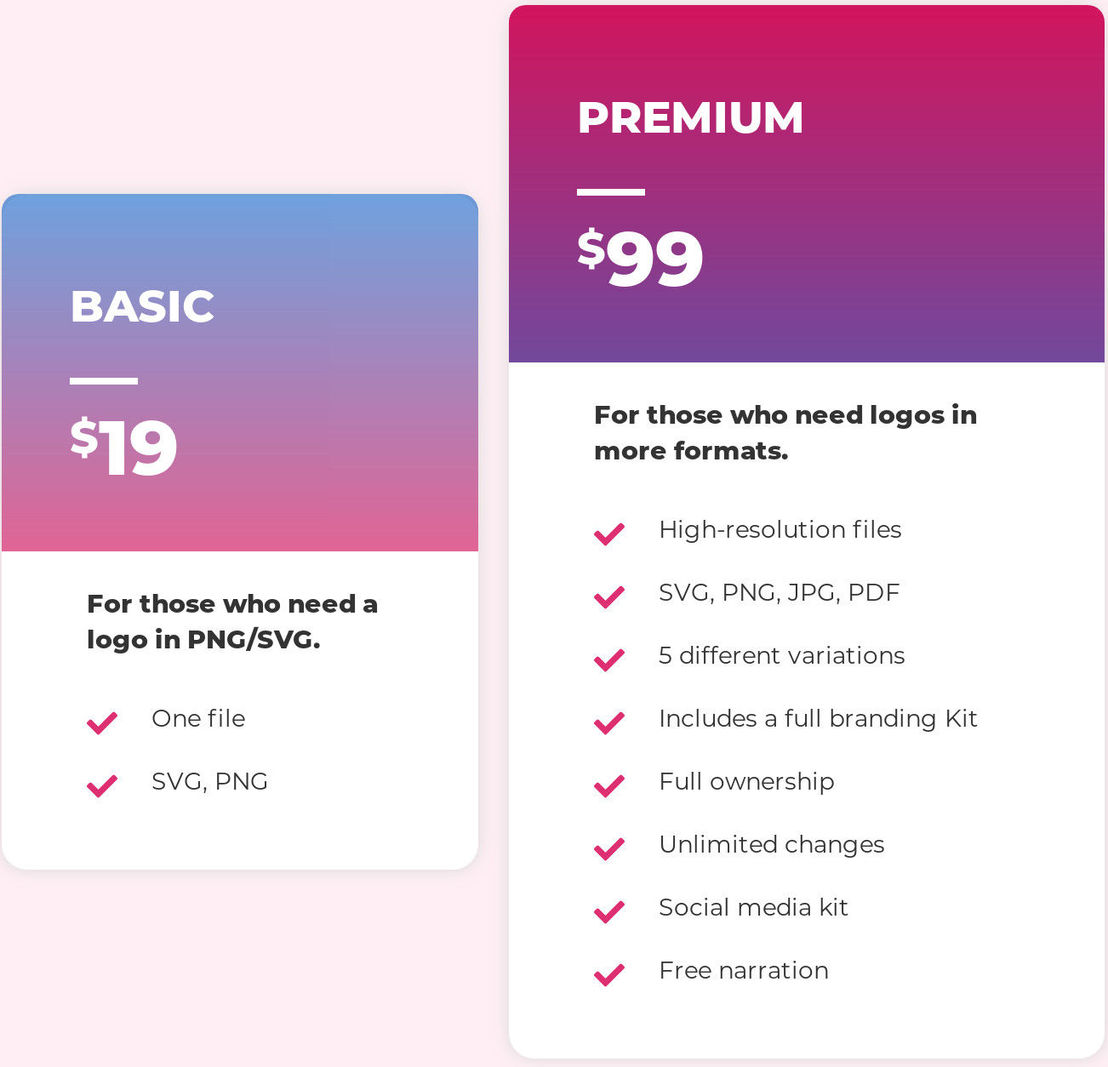 Designs.Ai Logomaker pricing 1