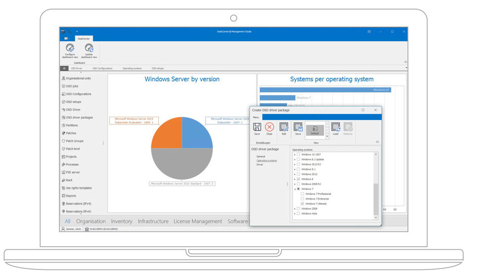 DeskCenter Management Suite screenshot 1