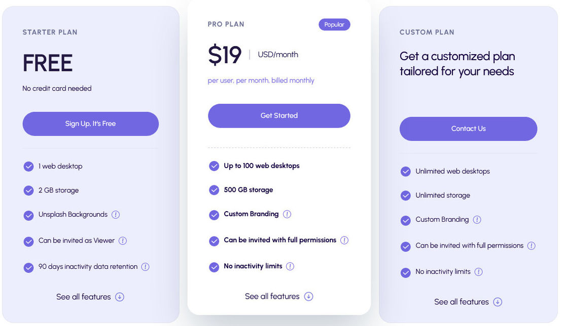 Deskfirst pricing 2