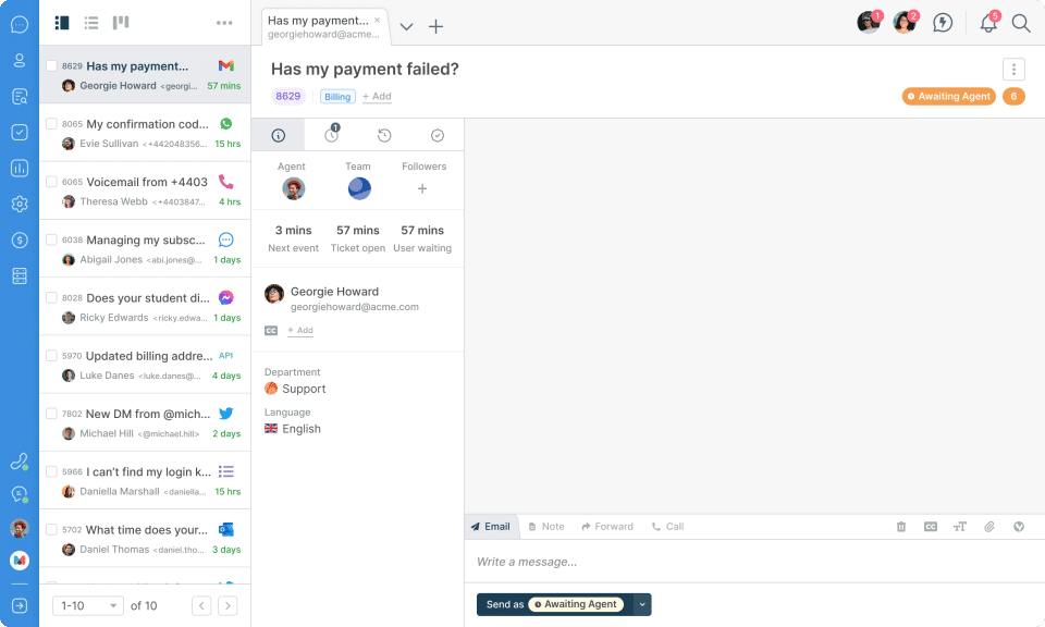 Deskpro screenshot 1