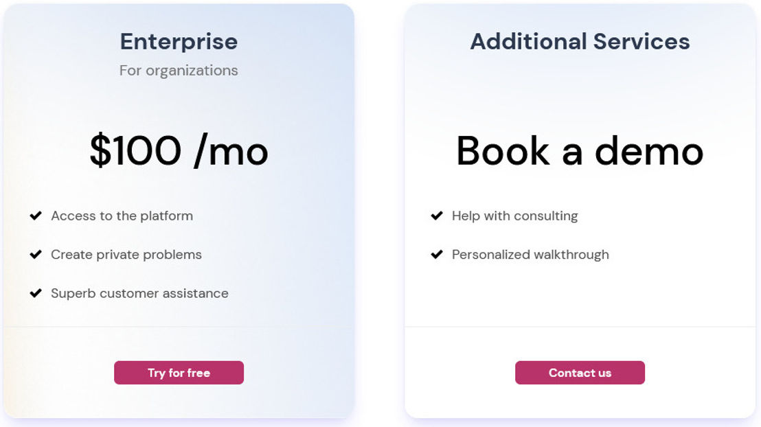 DevMatch pricing 1
