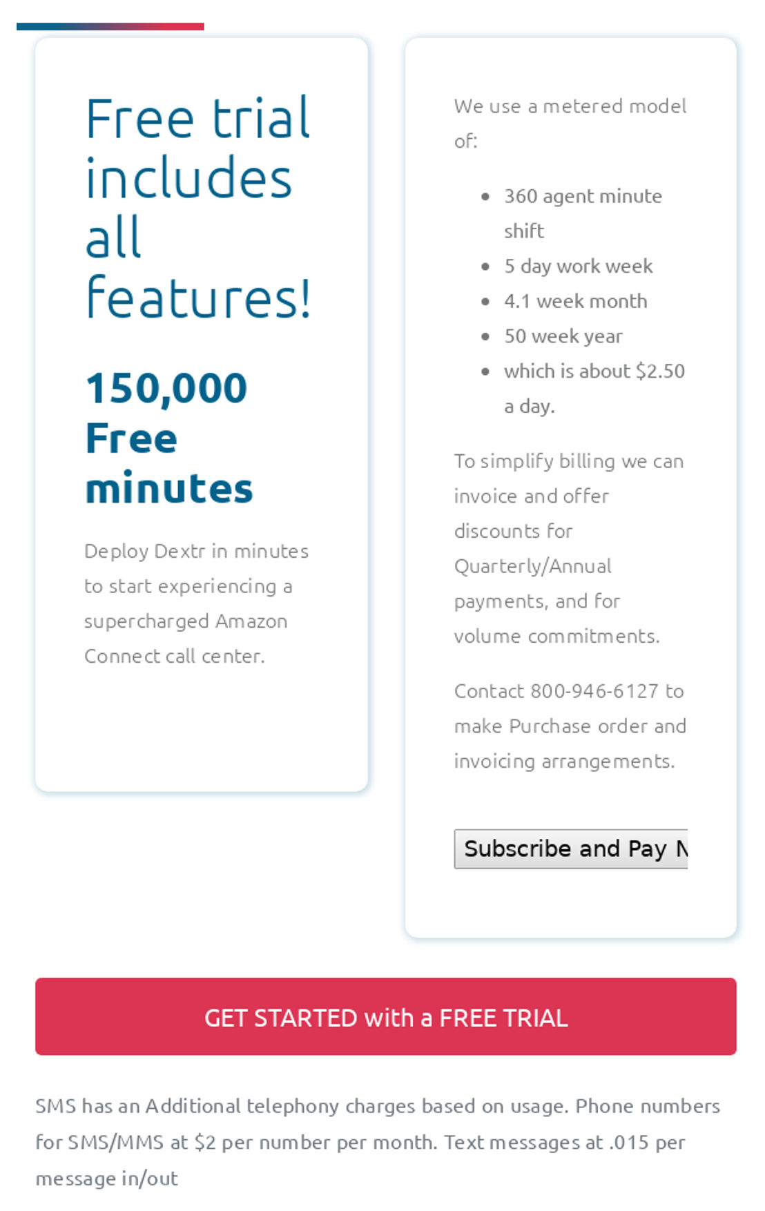Dextr.Cloud pricing