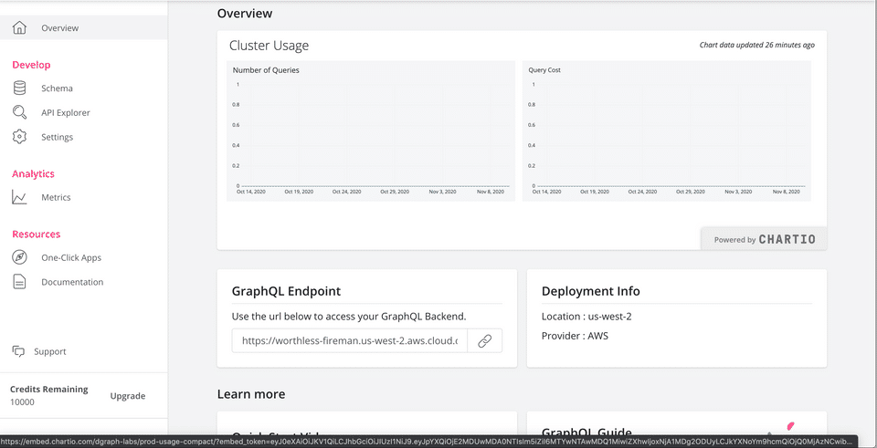 Dgraph screenshot 2