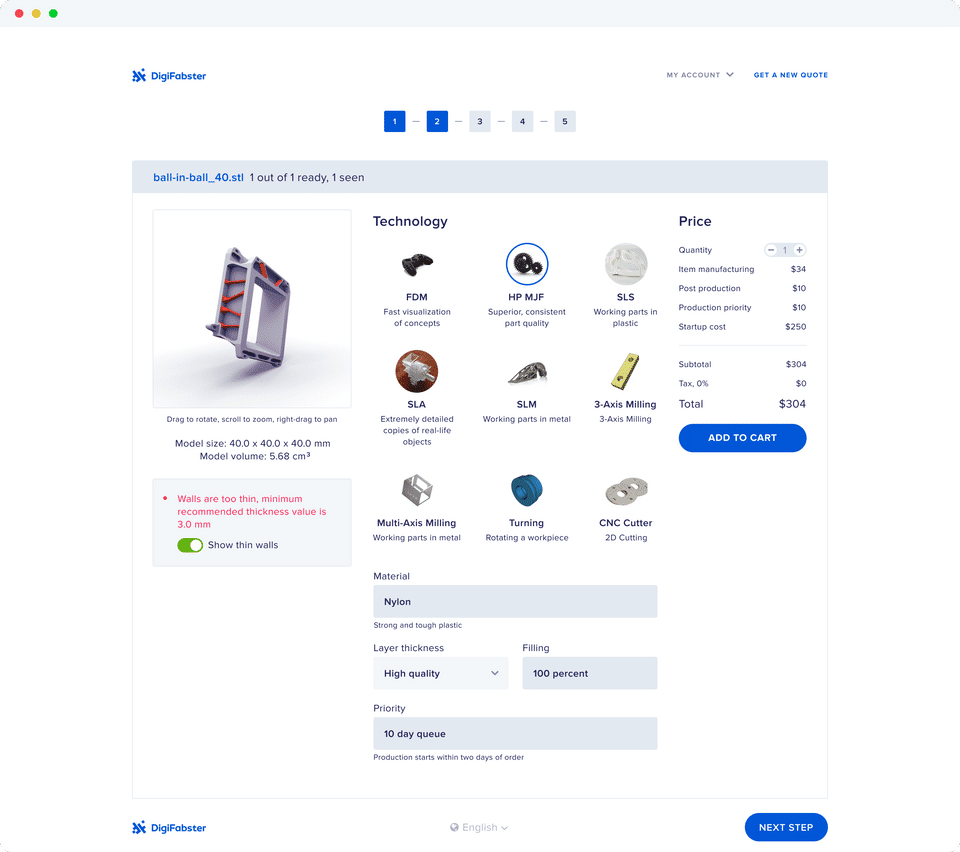 DigiFabster screenshot 1