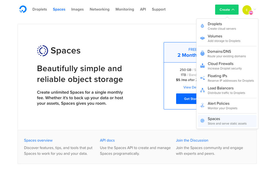 DigitalOcean Spaces screenshot 1