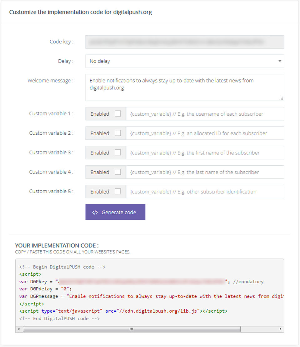 DigitalPUSH screenshot