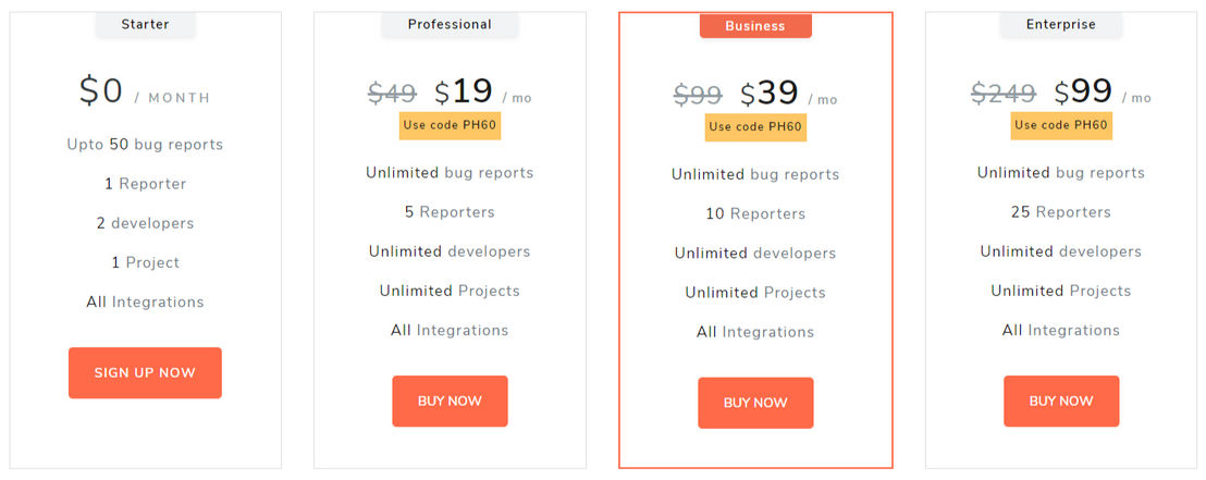 Disbug pricing 2
