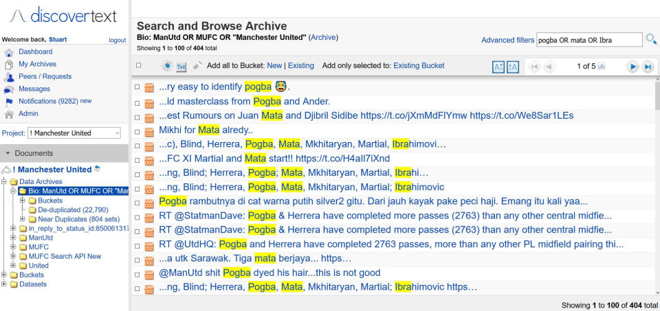 DiscoverText screenshot 3
