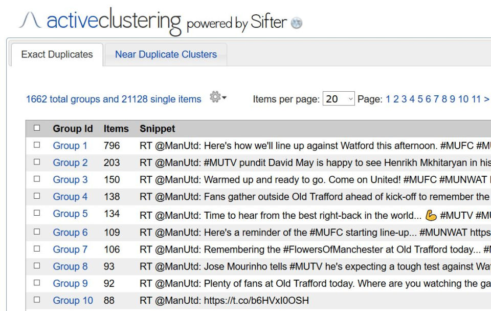 DiscoverText screenshot 1
