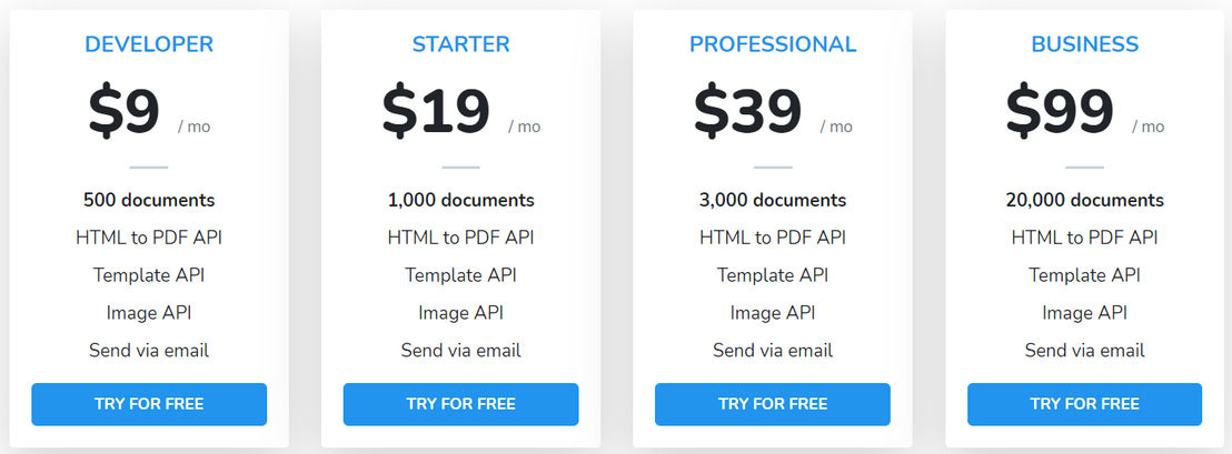 Docamatic pricing 1