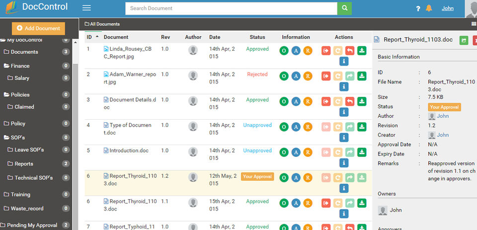 DocControl screenshot 2