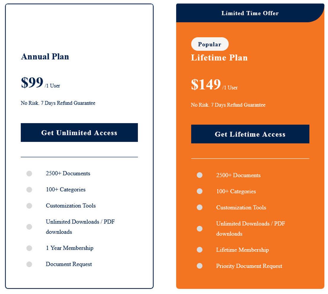 DocPro pricing 1