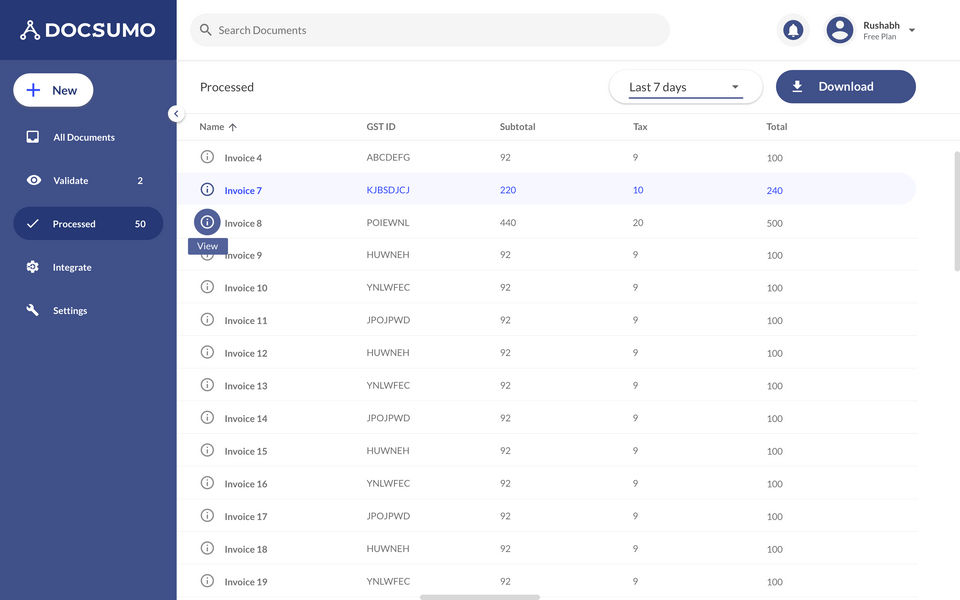 Docsumo screenshot 4