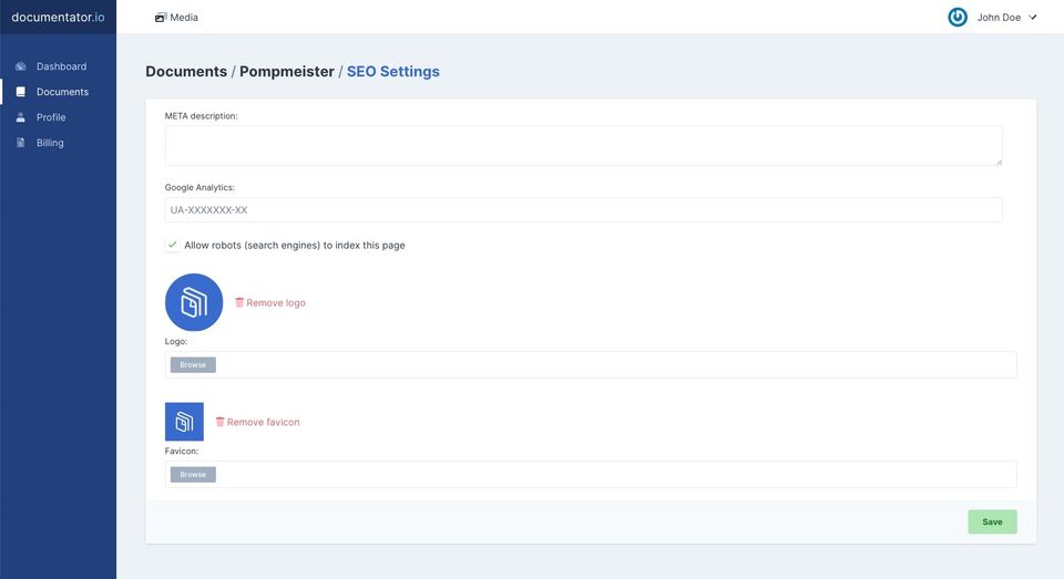 Documentator screenshot 1