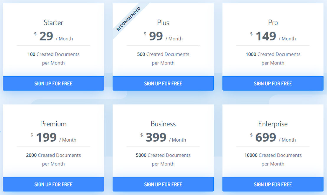 Docupilot pricing 1
