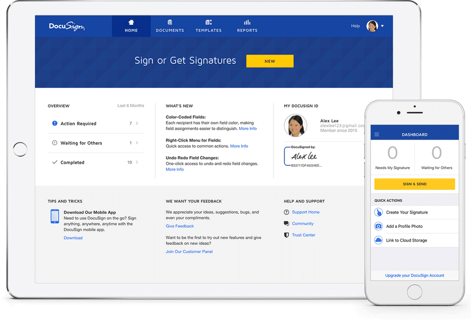 DocuSign screenshot 1
