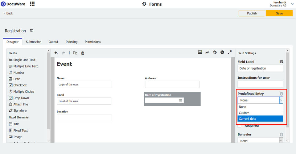 DocuWare screenshot 2