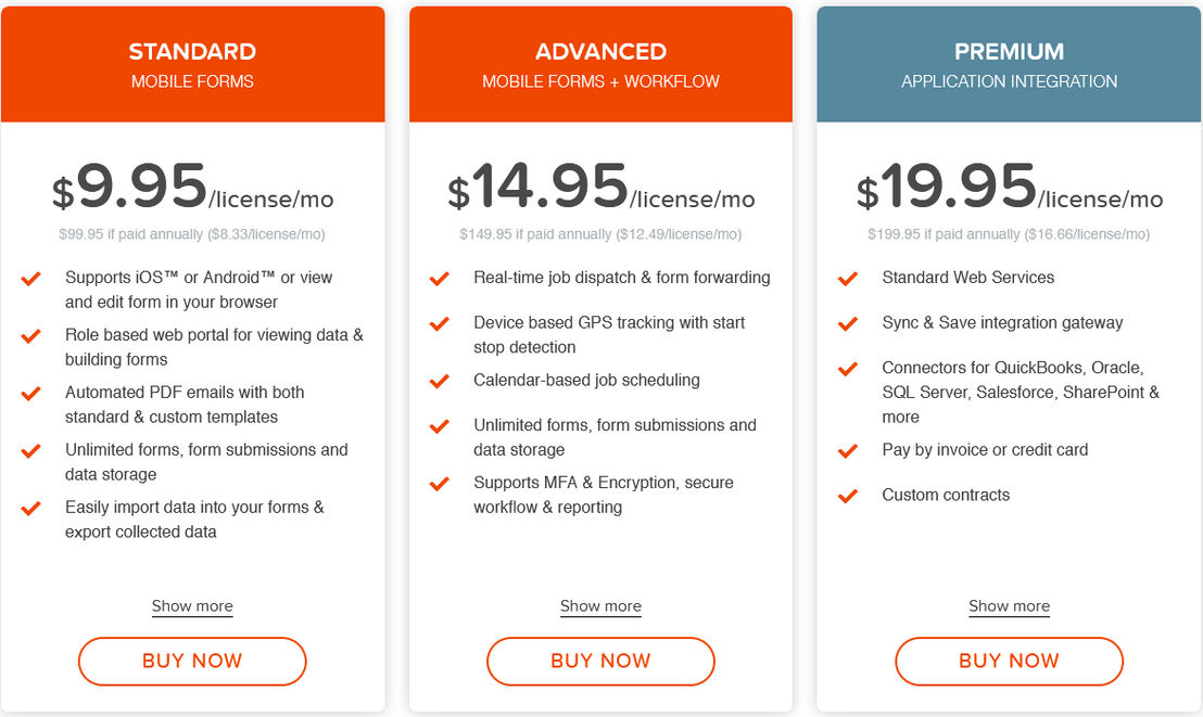 doForms pricing 1