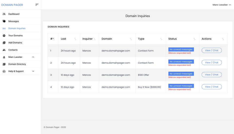Domain Pager screenshot 1