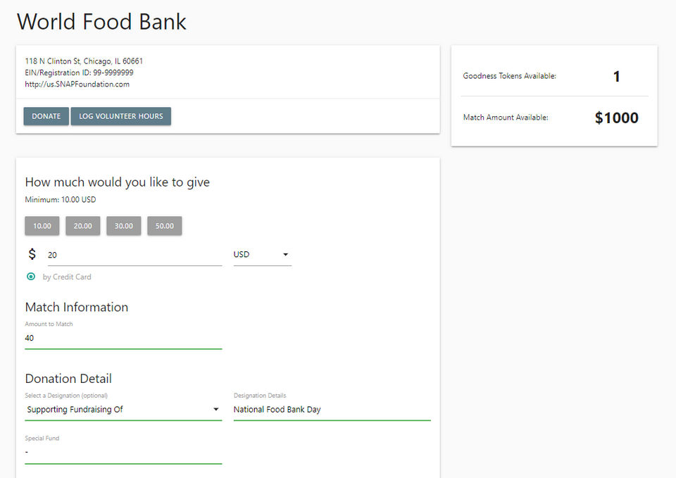 DonationXchange screenshot 2