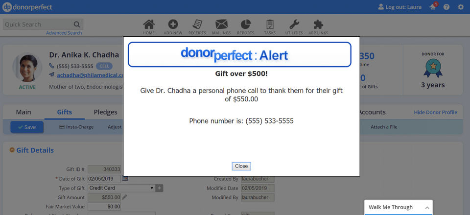 DonorPerfect screenshot 1
