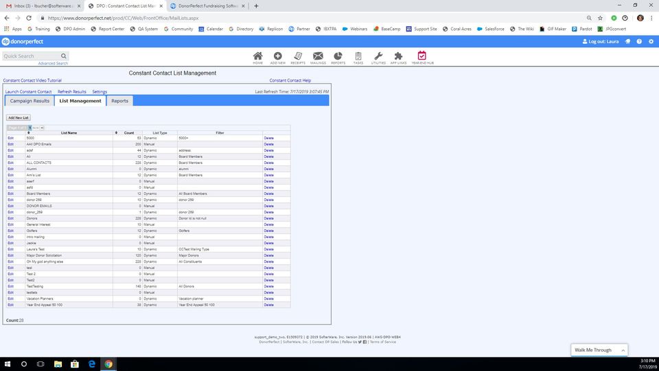 DonorPerfect screenshot 2