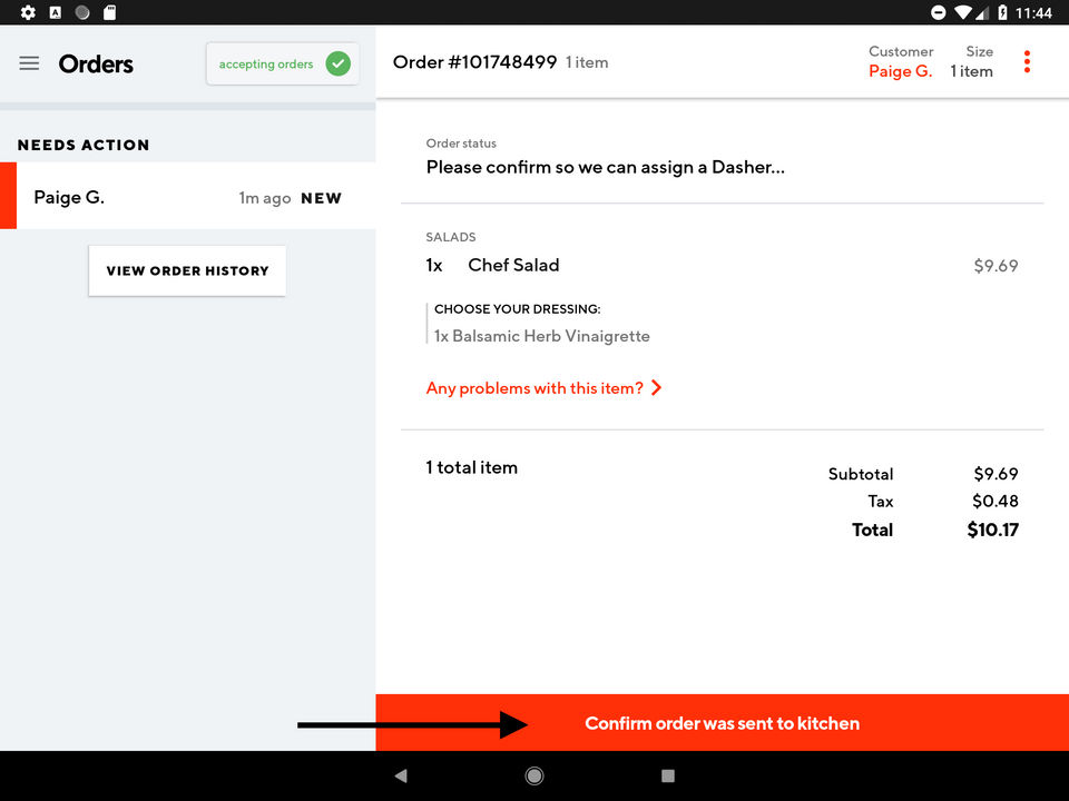 DoorDash screenshot 1
