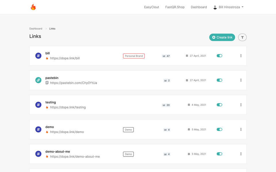 Dope.Link screenshot 3