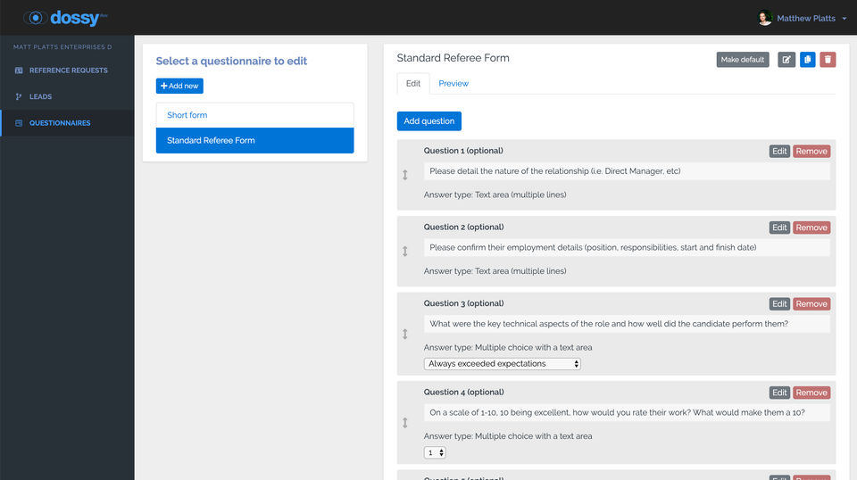 Dossy screenshot 3