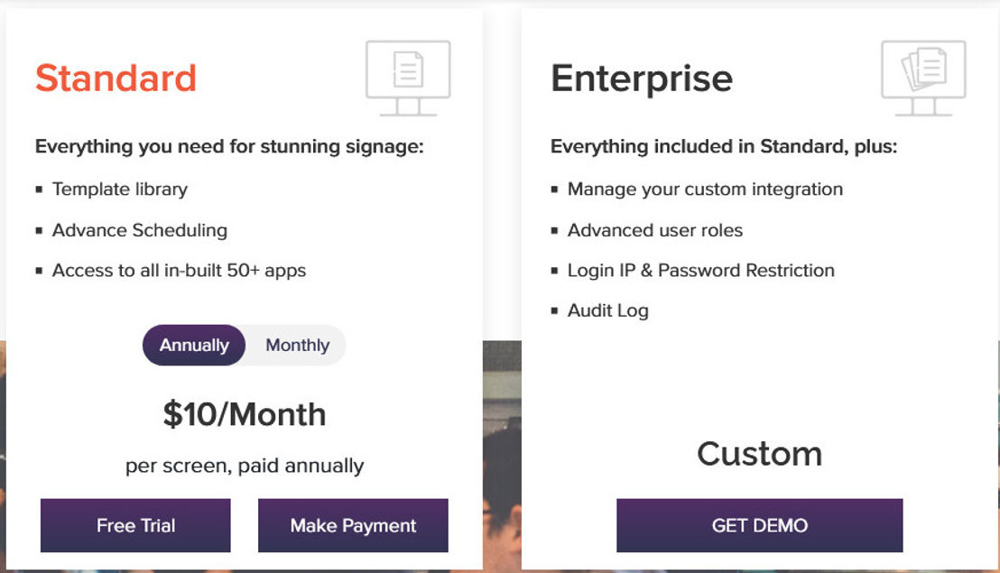 DotSignage pricing 1